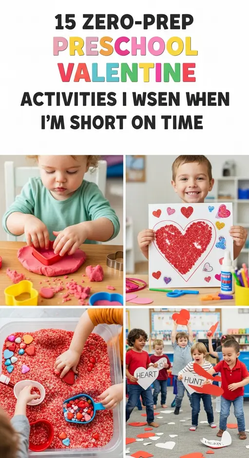 15 Zero-Prep Preschool Valentine Activities I Use When I’m Short on Time