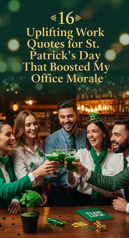 33 Uplifting Work Quotes for St. Patrick’s Day That Boosted My Office Morale