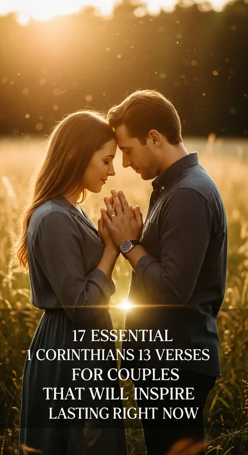 17 Essential 1 Corinthians 13 Verses for Couples That Will Inspire Lasting Love Right Now