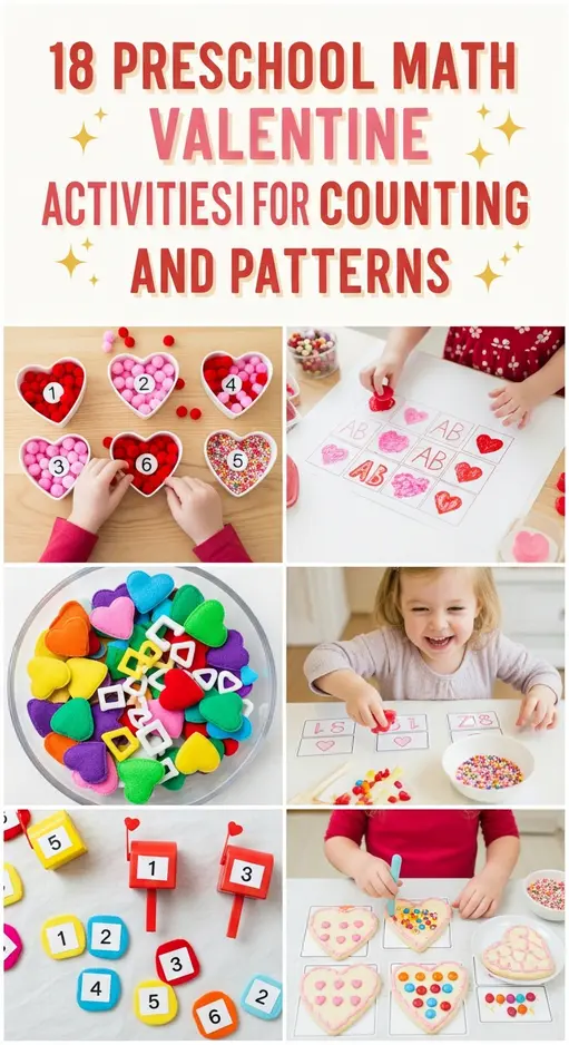 18 Preschool Math Valentine Activities I Use for Counting and Patterns