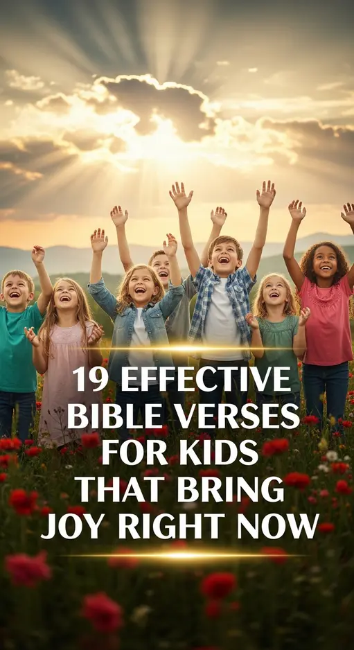 19 Effective Bible Verses for Kids That Bring Joy Right Now