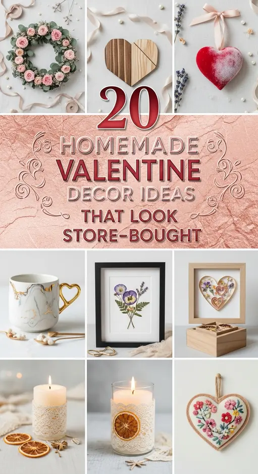 20 Homemade Valentine Decor Ideas That Look Store-Bought