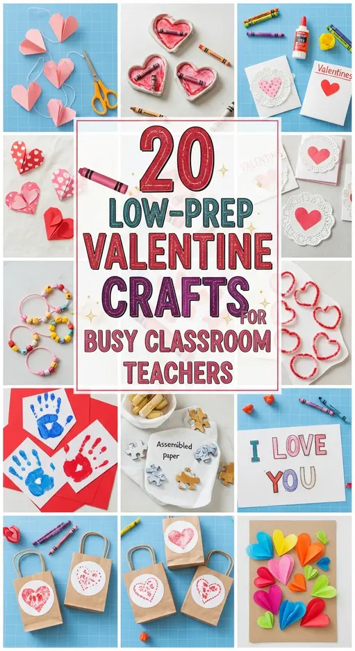 20 Low-Prep Valentine Crafts for Busy Classroom Teachers