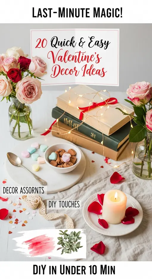 20 Quick and Easy Valentine’s Decor for Last-Minute Planners