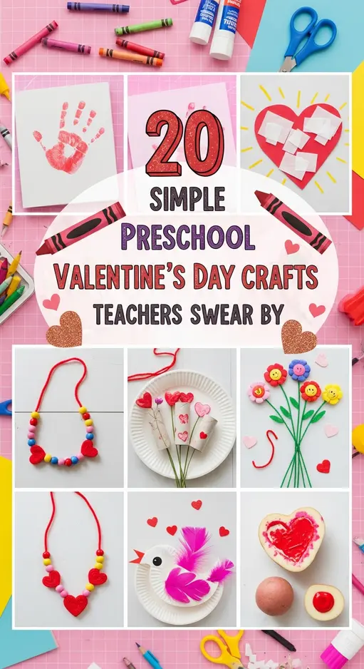 20 Simple Preschool Valentine’s Day Crafts Teachers Swear By
