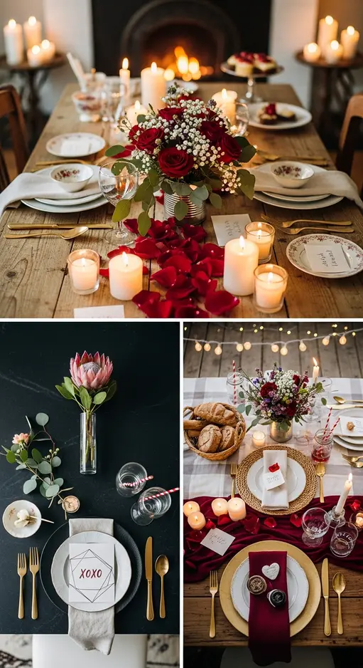 20 Valentine’s Table Decor Ideas That Save Your Dinner Date