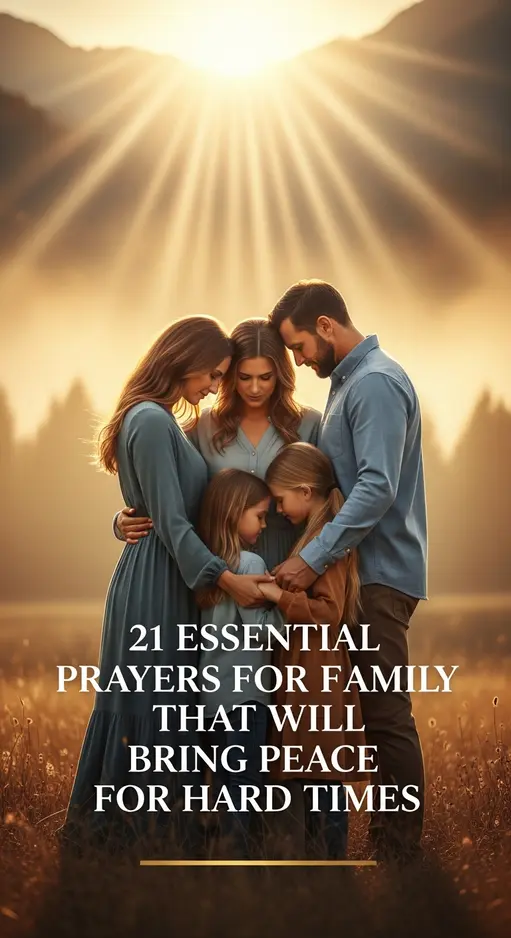 21 Essential Prayers for Family That Will Bring Peace For Hard Times