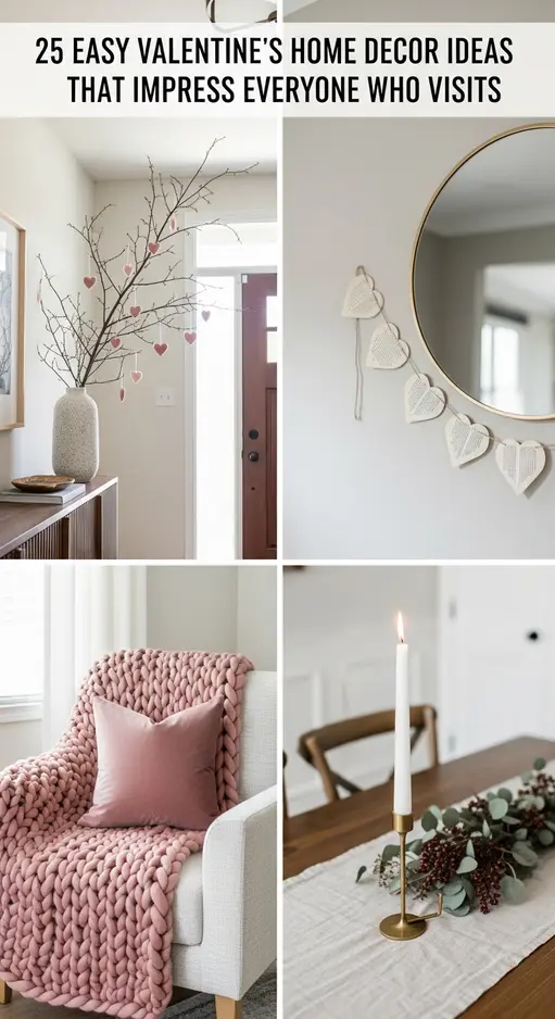 25 Easy Valentine’s Home Decor Ideas That Impress Everyone Who Visits