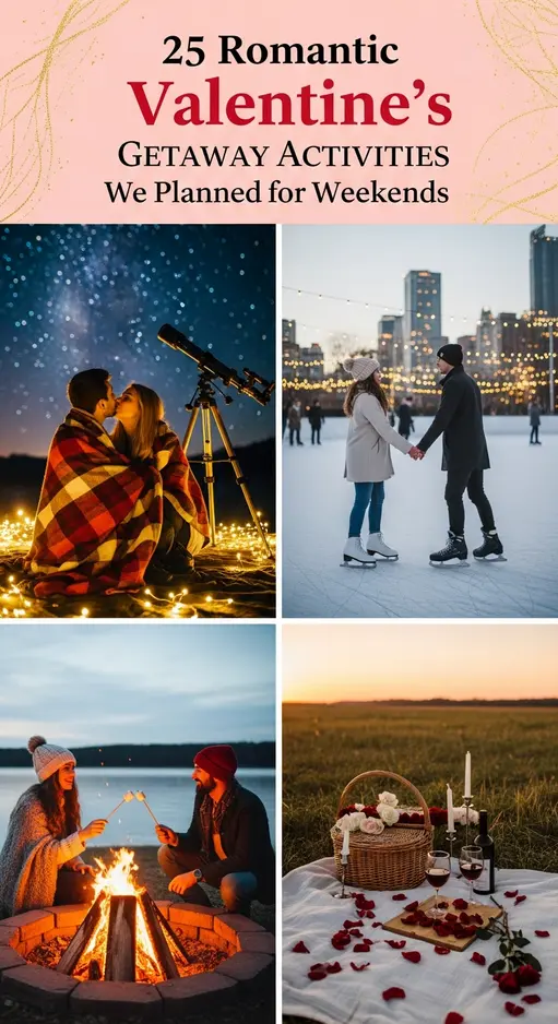 25 Romantic Valentine’s Getaway Activities We Planned for Weekends