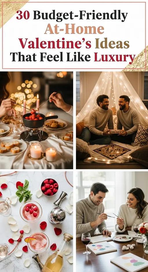 30 Budget-Friendly At-Home Valentine’s Ideas That Feel Like Luxury