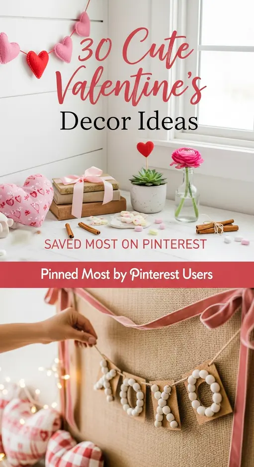 30 Cute Valentine’s Decor Ideas Pinterest Users Save Most