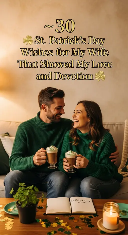 30 St. Patrick’s Day Wishes for My Wife That Showed My Love and Devotion