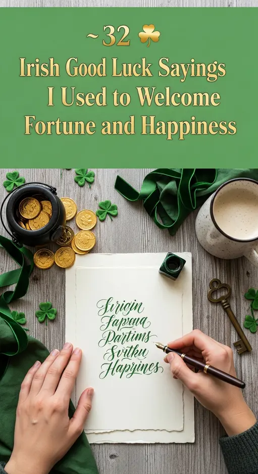 32 Irish Good Luck Sayings I Used to Welcome Fortune and Happiness