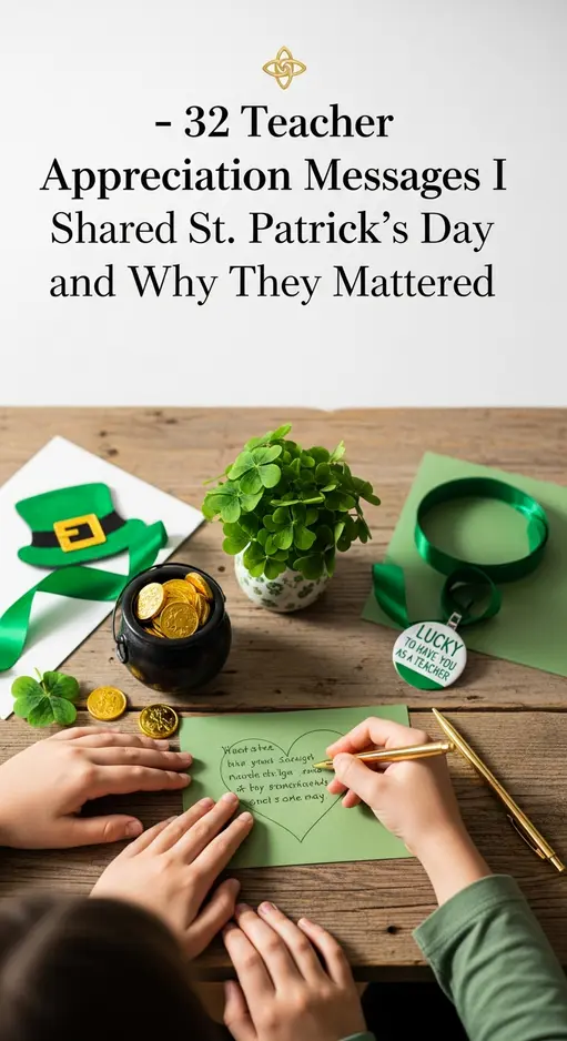 32 Appreciation Messages I Shared for st patricks day wishes and messages for teachers