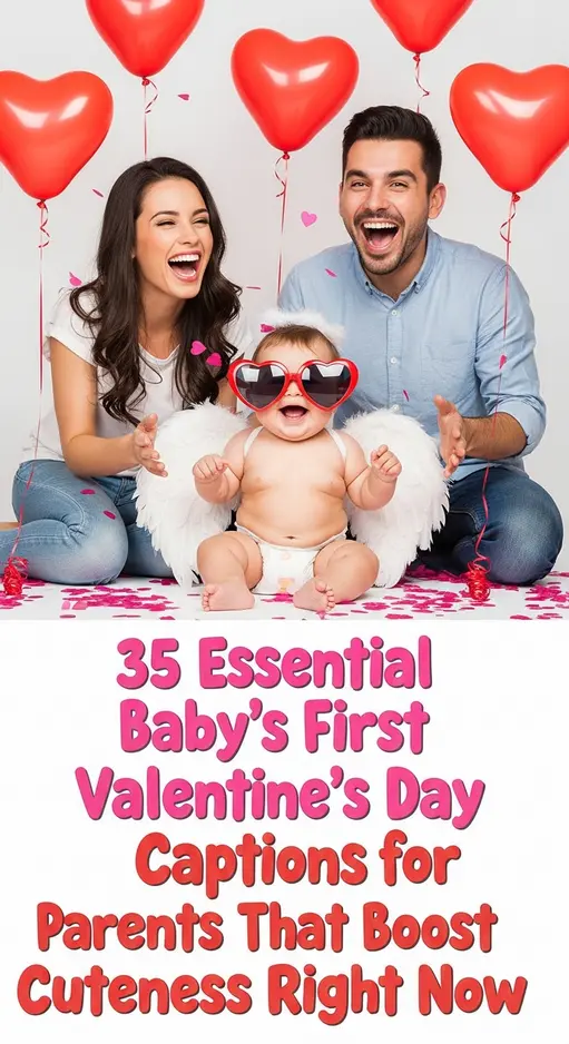 35 Essential Baby’s First Valentine’s Day Captions for Parents That Boost Cuteness Right Now