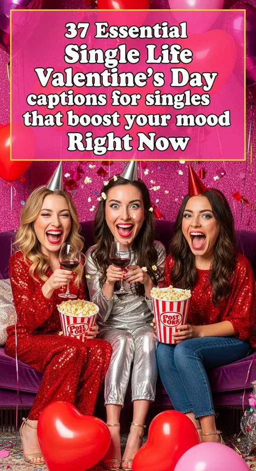 37 Essential Single life Valentine’s Day captions for singles that boost your mood Right Now