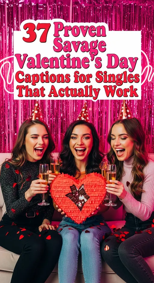 37 Proven Savage Valentine’s Day Captions for Singles That Actually Work