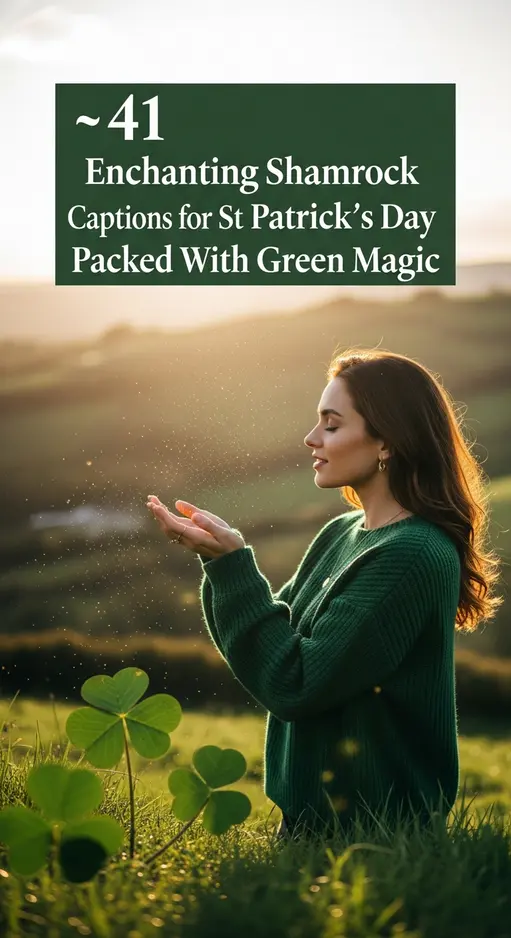 41 Enchanting Shamrock Captions for St Patrick’s Day Packed With Green Magic ☘️