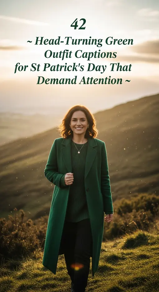 42 Head-Turning Green Outfit Captions for St Patrick’s Day That Demand Attention 💚✨