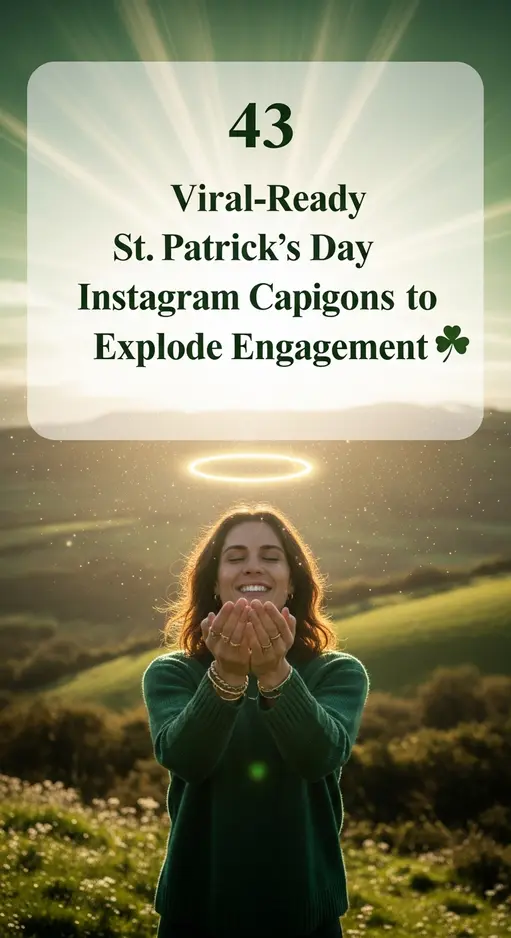 43 Viral-Ready St Patrick’s Day Instagram Captions Designed to Explode Engagement 🍀📲
