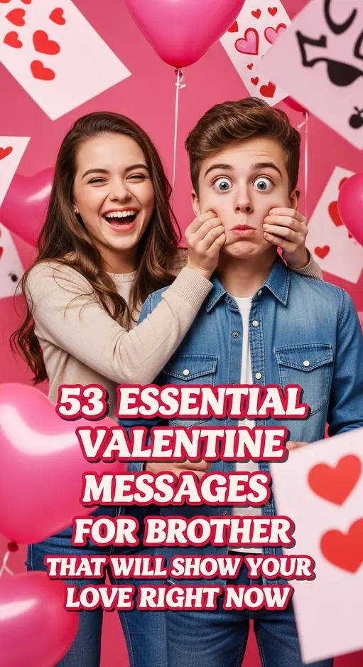 53 Essential Valentine messages for brother that will show your love right now