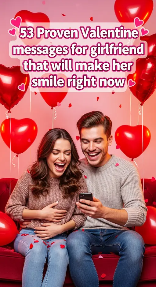 53 Proven Valentine messages for girlfriend that will make her smile right now