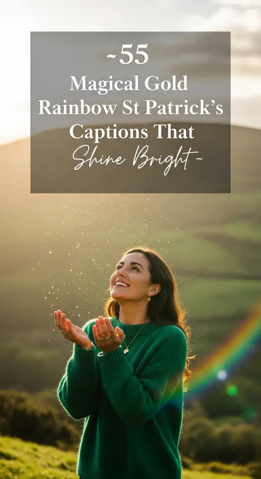 55 Magical Gold Rainbow St Patrick’s Day Captions That Shine Bright 🌈🍀
