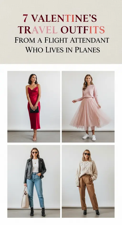 7 Valentine’s Travel Outfits From a Flight Attendant Who Lives in Planes
