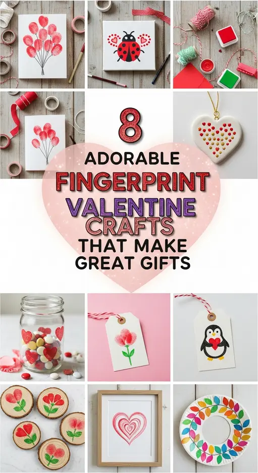 8 Adorable Fingerprint Valentine Crafts That Make Great Gifts