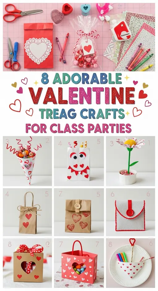 8 Adorable Valentine Treat Bag Crafts for Class Parties