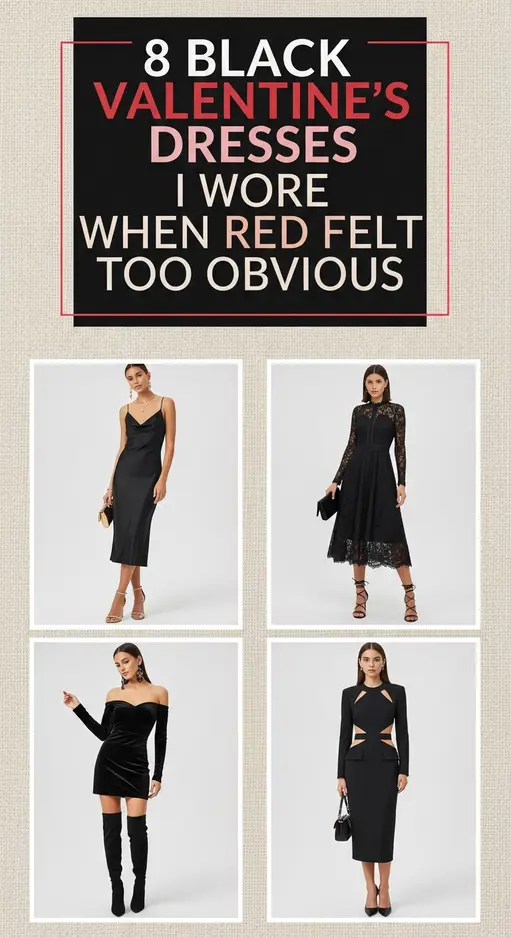 8 Black Valentine’s Dresses I Wore When Red Felt Too Obvious