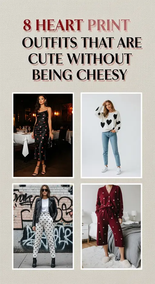 8 Heart Print Outfits That Are Cute Without Being Cheesy