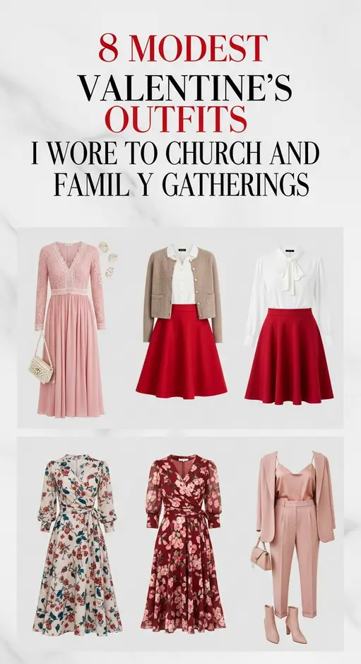 8 Modest Valentine’s Outfits I Wore to Church and Family Gatherings