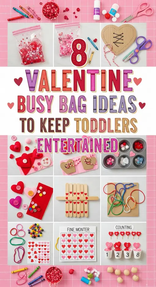 8 Valentine Busy Bag Ideas to Keep Toddlers Entertained