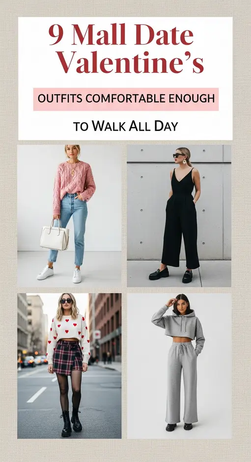 9 Mall Date Valentine’s Outfits Comfortable Enough to Walk All Day