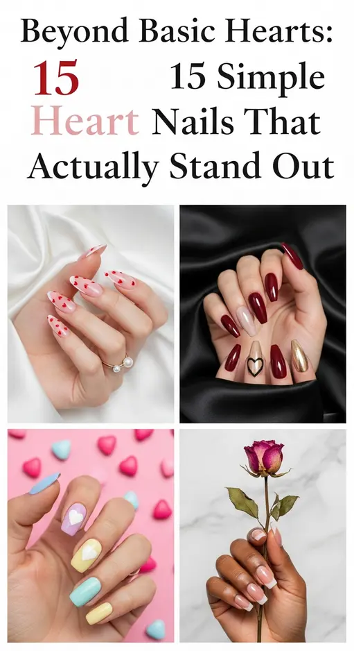 Beyond Basic Hearts: 15 Simple Heart Nails That Actually Stand Out