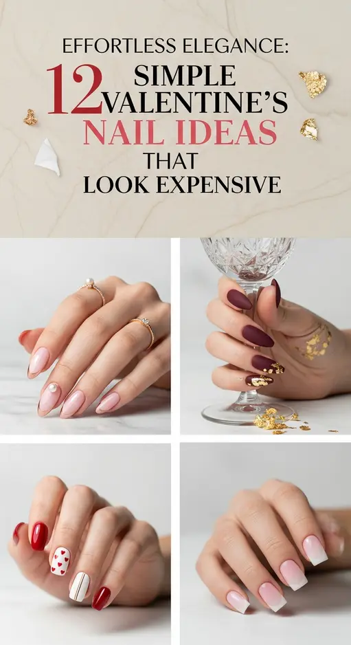Effortless Elegance: 12 Simple Valentine’s Nail Ideas That Look Expensive