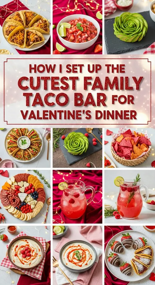 How I Set Up the Cutest Family Taco Bar for Valentine’s Dinner