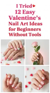 I Tried 12 Easy Valentine's Nail Art Ideas for Beginners Without Tools -