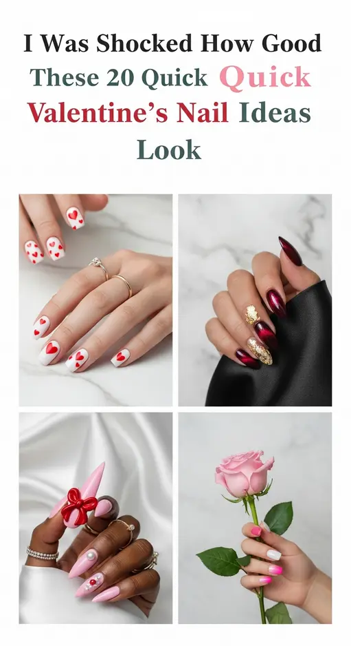 I Was Shocked How Good These 20 Quick Valentine’s Nail Ideas Look