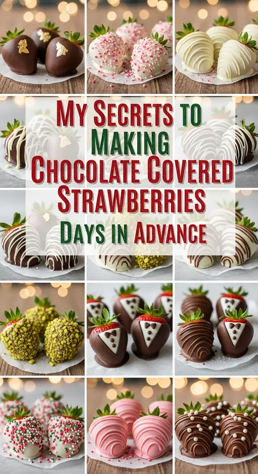 My Secrets to Making Chocolate Covered Strawberries Days in Advance