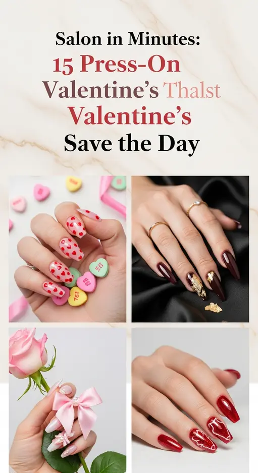 Salon in Minutes: 15 Press-On Valentine’s Nails That Save the Day