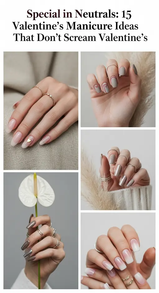 Special in Neutrals: 15 Valentine’s Manicure Ideas That Don’t Scream Valentine’s