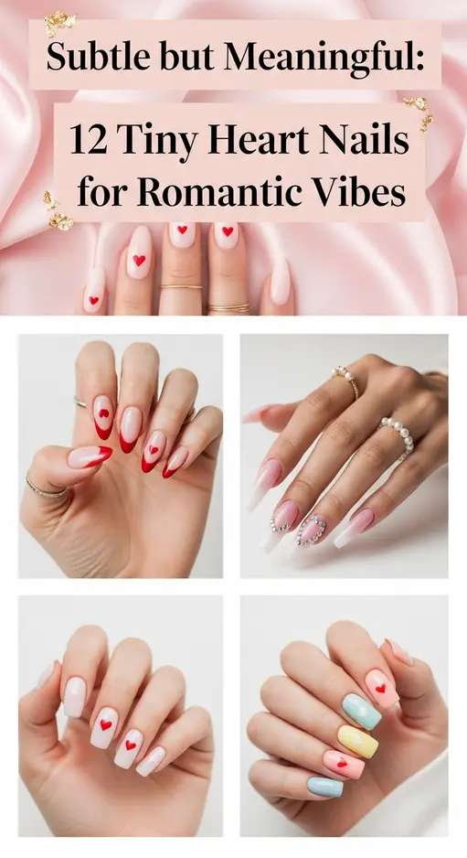 Subtle but Meaningful: 12 Tiny Heart Nails for Romantic Vibes
