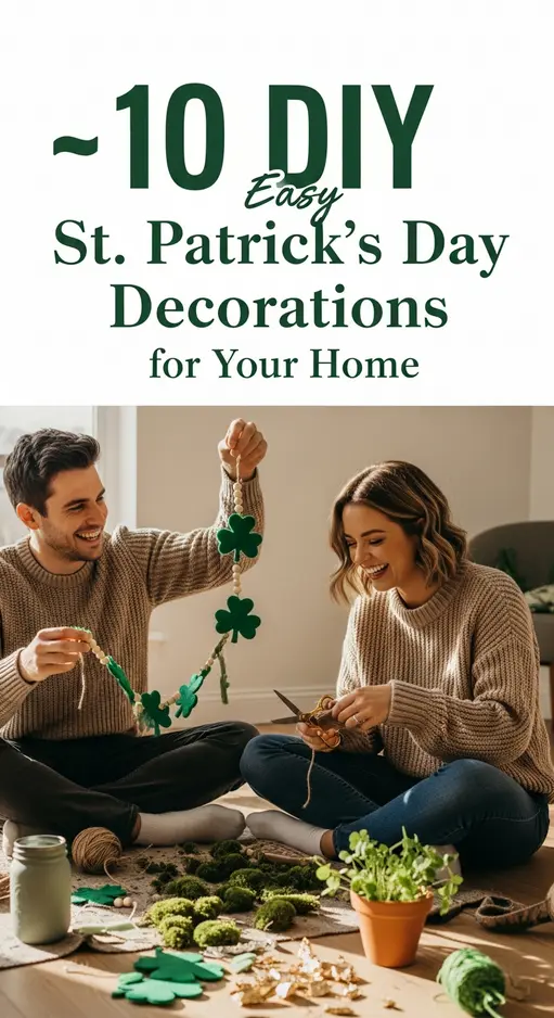 🍀 10 Easy (and Magical!) DIY St. Patrick’s Day Decorations to Wow Your Family! 🍀