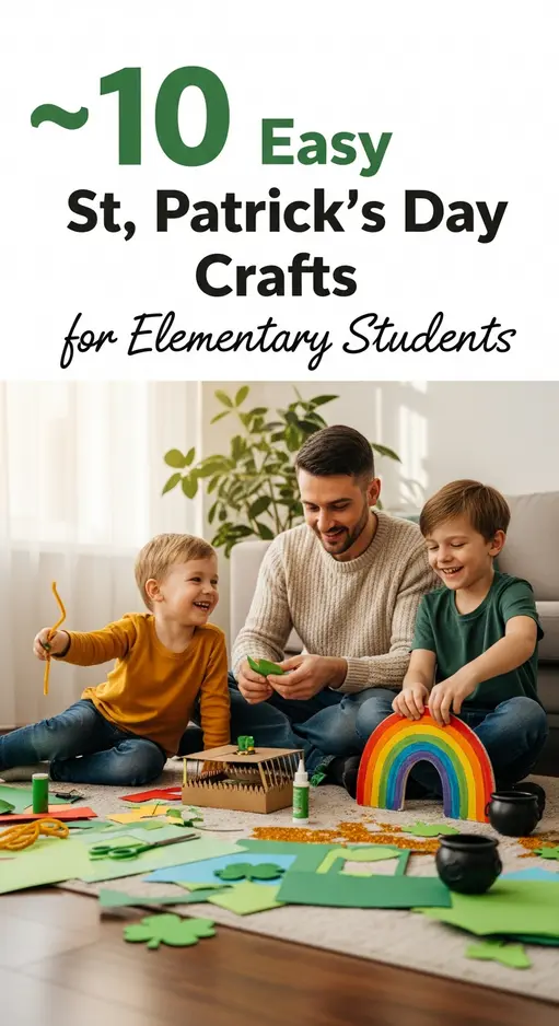 🎩 10 St. Patrick’s Day Crafts That’ll Make Elementary Students Sham-Rock Your Classroom! 🍀