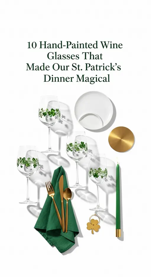 10 Hand-Painted Wine Glasses That Made Our St. Patrick’s Dinner Magical