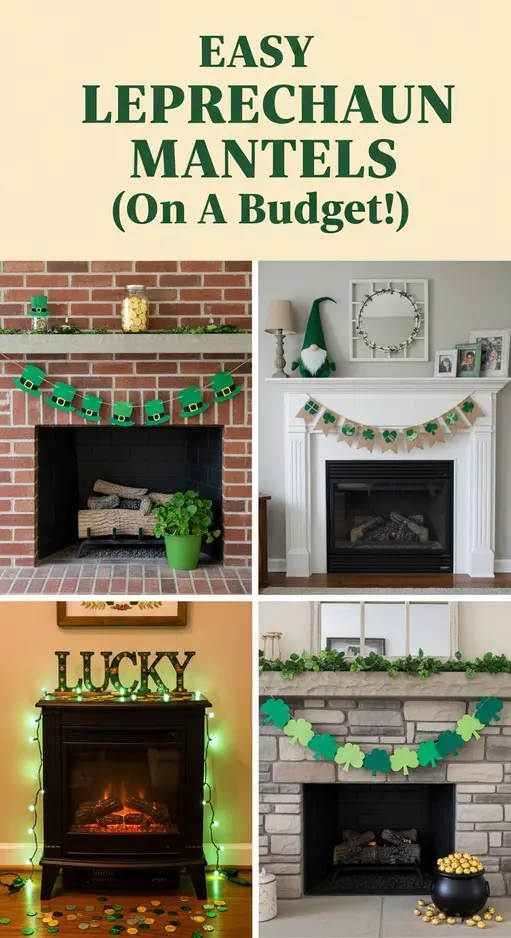 10 Leprechaun Mantel Decorations That Create a Magical Fireplace Focal Point
