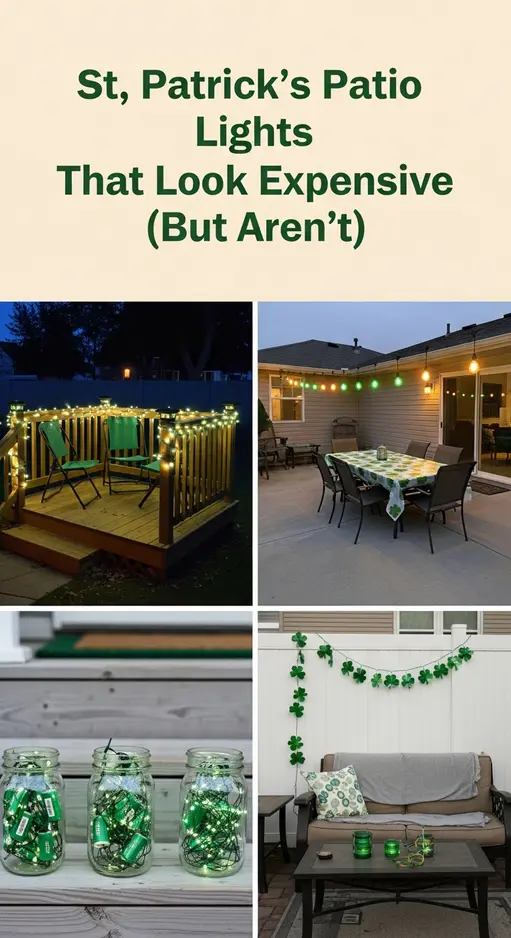 10 Patio St. Patrick’s Day String Light Ideas for Magical Outdoor Evenings