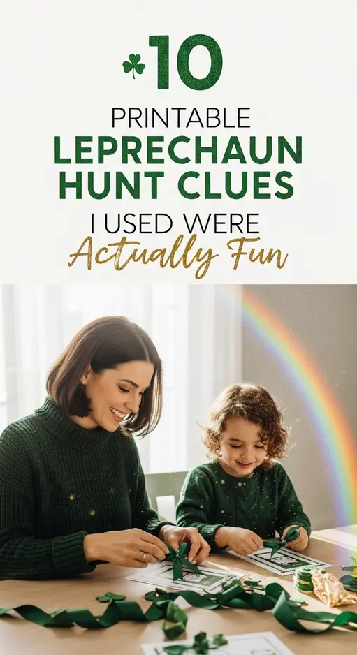 10 Printable Leprechaun Hunt Clues I Used That Were Actually Fun